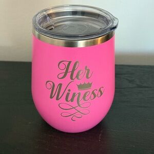 Polar Camel Bright Pink Your Wineness Insulated Wine Tumbler Cup 12oz